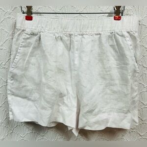 NWT C&C California White Linen Shorts